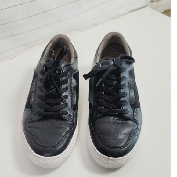 ALLSAINTS Alton Low Top Leather Sneaker in Black, Sz 11 main image 10
